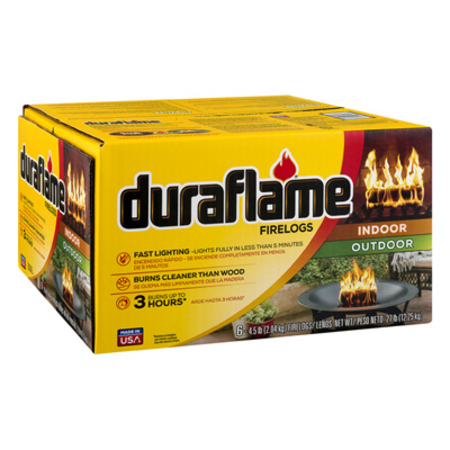DURAFLAME Dura 4.5LB Fire Log, 6PK 06405